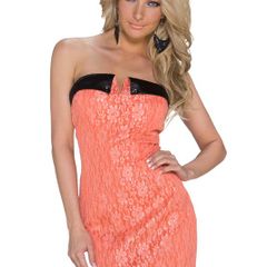 Lace Mini Dress With Decorative Front  Size 8 10 Small 12