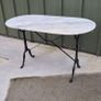 Cast Iron Marble Table Image 2