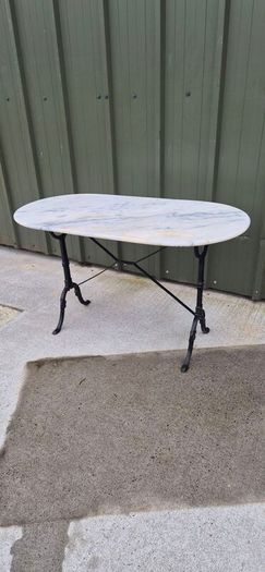 Cast Iron Marble Table