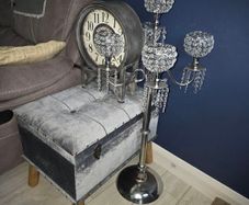 candle holder large and footstool both for 30euro