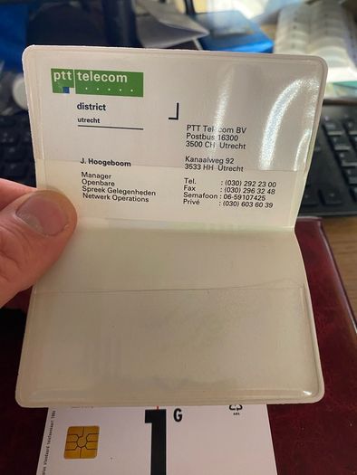 Ptt call card set in wallet
