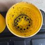 2 yellow plastic flower pots Image 5