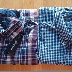 2 x Men's Shirts XL, James Pringle & Mainw, Brand New With Tags