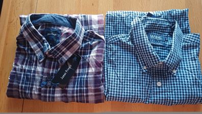 2 x Men's Shirts XL, James Pringle & Mainw, Brand New With Tags