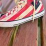 Converse 'Stars & Stripes' High Top Trainers, Size UK4.5, EU37.5, AV Image 10