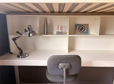Single Loft Bed and Desk