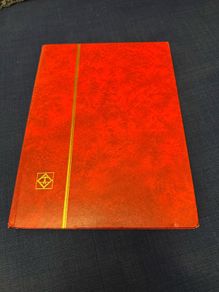 Stamp album with stamps