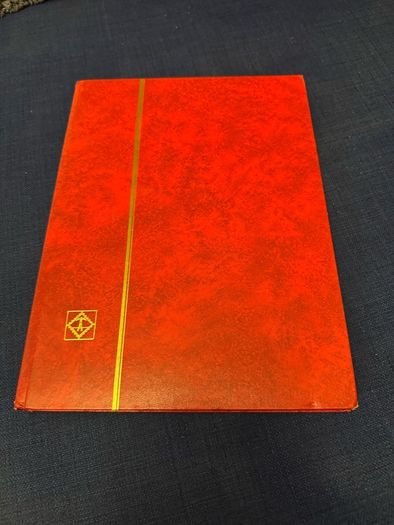 Stamp album with stamps