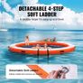 Inflatable Floating Dock with Trampoline Pool  10ft Water Mat Platform with Ladder & Carry Bag Image 2