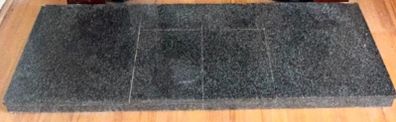 Black Granite Stone Hearth (FREE)