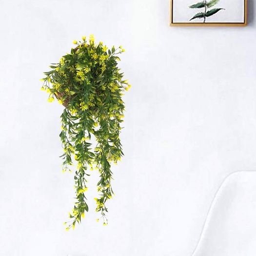 NEW SALE |  2 PCS Artificial Hanging Plants Plastic Plants Fake Plants for Indoors Trailing Plants for Hanging Baskets for Indoor Outdoor Garden Wedding Party Decoration
