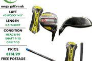 Cobra King Speedzone #3 Wood 14.5 Degree / Tensei Blue Av 65 Regular
