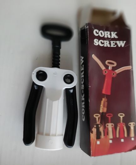 New vintage corkscrew opener in box