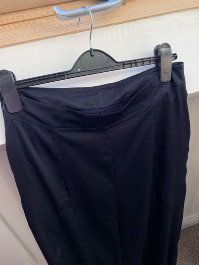 High-Waisted Satin Wide Leg Pants Medium