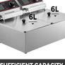 Electric Deep Fryer 12L 5000W Twin Basket Image 4