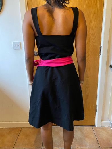Diane von Furstenburg black/ pink  wrap dress ASO Amy Winehouse