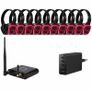 Q-Audio 10 Way Silent Disco Bundle with Bluetooth Transmitter & Charger Image 3