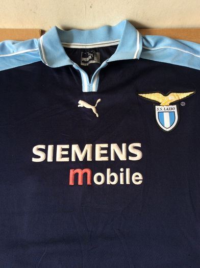 Lazio Jersey. Lazio Football Club. Rome. Italy. SS Lazio. Roma. Italia. Official European Away Jersey Season 2001/02. Original From The Time,Not A Remake.
