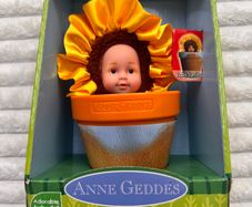 Anne Geddes Sunflower Baby Doll in Flower Pot Please see photos
