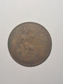 Uk 1 penny coin