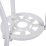 3PCs Garden Table Set Bistro Set Round Table with Umbrella Hole and 2 Chairs for Outdoor Indoor Patio Balcony Aluminium Image 7