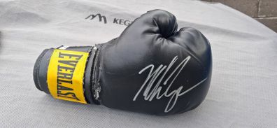 Mike Tyson autographed glove