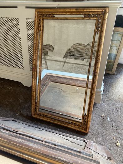 vintage gold mirror