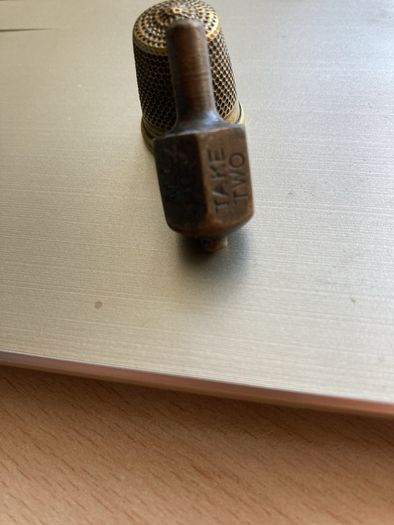 1920s brass Put & Take spinner