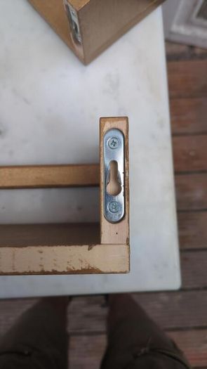 Set of 4 Gold Painted Wall-Mounted Wooden Shelves - Kitchen, Bathroom, Herb & Spice Rack