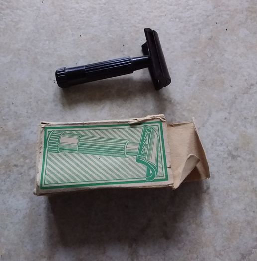 Vintage : German Slant Safety Razor in Brown Bakelite