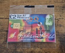 UK BT Phonecard PRO171 "A. Graham Bell", 1997, mint in wrapper, Special Edition - free standard postage