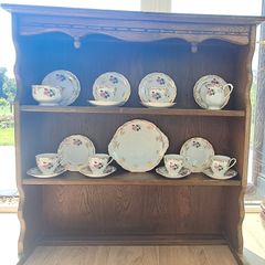 country kitchen oak wall dresser