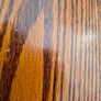 Solid Oak Rustic Coffee Table - Trestle Base Image 10