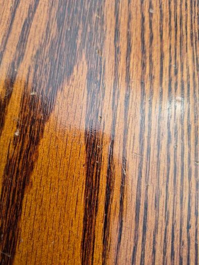 Solid Oak Rustic Coffee Table - Trestle Base