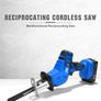 Cordless Reciprocating Saw 21V Adjustable Speed Chainsaw Wood Metal PVC Pipe Cutting Reciprocating Saw Power Too Image 2