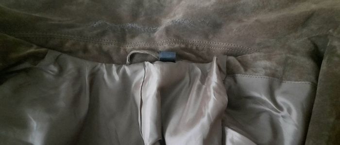 Biker style suede leather jacket UK 14 in excellent condition see last two photos for exact measurements and see third last photo for slight sign of wear FREE STANDARD POSTAGE INCLUDED