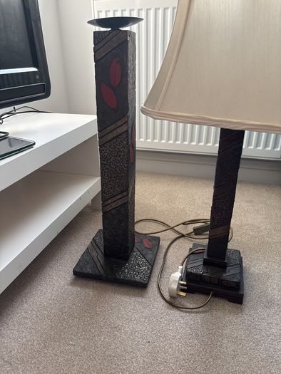 lamp and candlestick