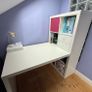 IKEA Desk & Bookshelves attached. Excellent condition Image 5