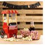 Popcorn Machine Retro Popcorn Maker Hot Air Without Fat Free Oil-Free Image 7