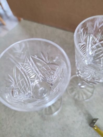 SET OF 4 Irish Waterford Crystal Cut Glass Sherry Glasses Pattern Clare