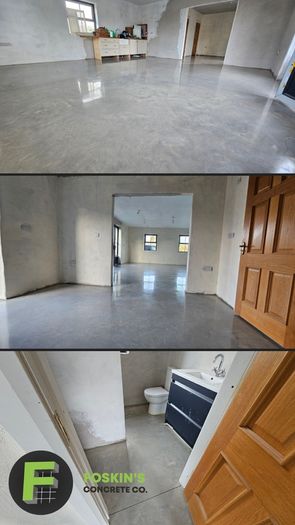 Polished concrete flooring