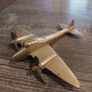 Vintage brass airplane Image 2