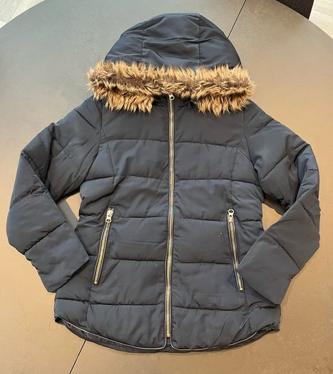 ZARA - Navy Padded / Puffa / Coat / Jacket - Girls Age: 11/12