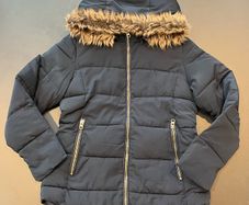 ZARA - Navy Padded / Puffa / Coat / Jacket - Girls Age: 11/12