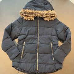 ZARA - Navy Padded / Puffa / Coat / Jacket - Girls Age: 11/12