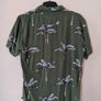 Tropical Palm Print Shirt Size M Image 2
