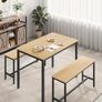 Dining table with two benches FREE DELIVERY Image 2