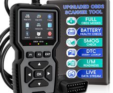 V519 Professional Obd2 Scanner - USB Powered Car Diagnostic Tool with Real-Time Data Stream, Full-Featured Obd Ii Testing (I/M Ready, Bod2/Eobd), Clears Check Engine Light, Reads/Erasing Codes from Most Vehicles, Car Maintenance, Ergonomic Design, Durable