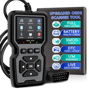 V519 Professional Obd2 Scanner - USB Powered Car Diagnostic Tool with Real-Time Data Stream, Full-Featured Obd Ii Testing (I/M Ready, Bod2/Eobd), Clears Check Engine Light, Reads/Erasing Codes from Most Vehicles, Car Maintenance, Ergonomic Design, Durable