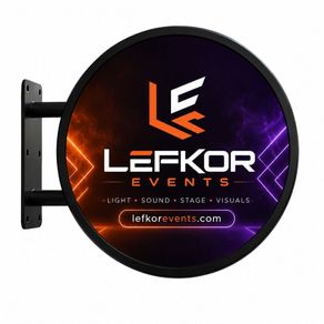 Outdoor Round Double Sided LED Display Sign P2.5